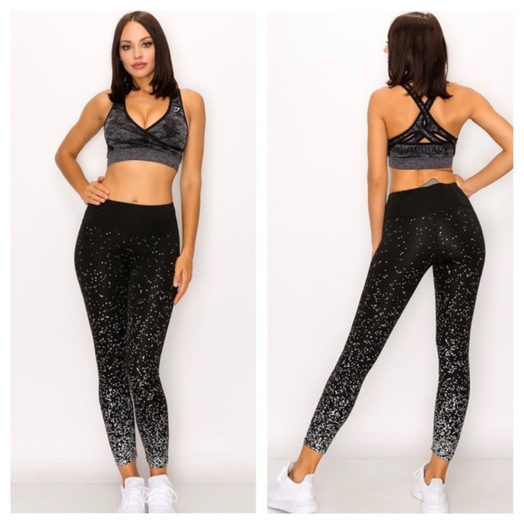 🆕 ↙️ Ombre Space Metallic Legging - Picture 2 of 2